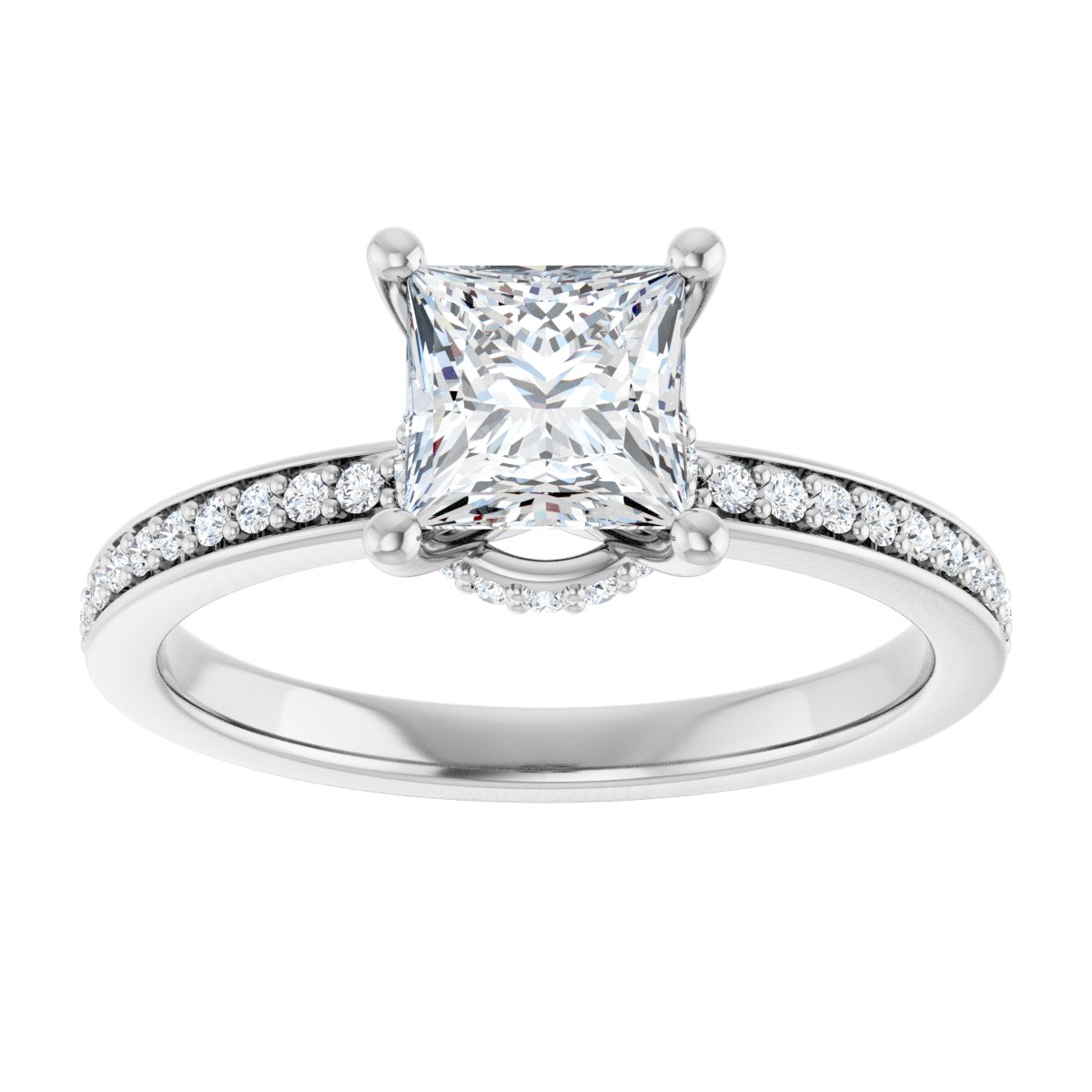 Accented Engagement Ring