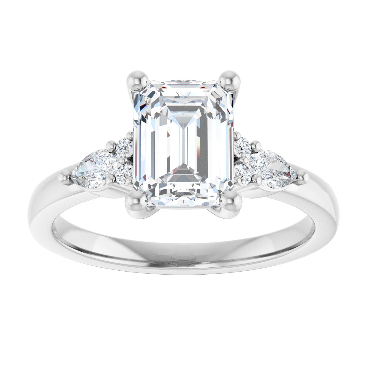Accented Engagement Ring