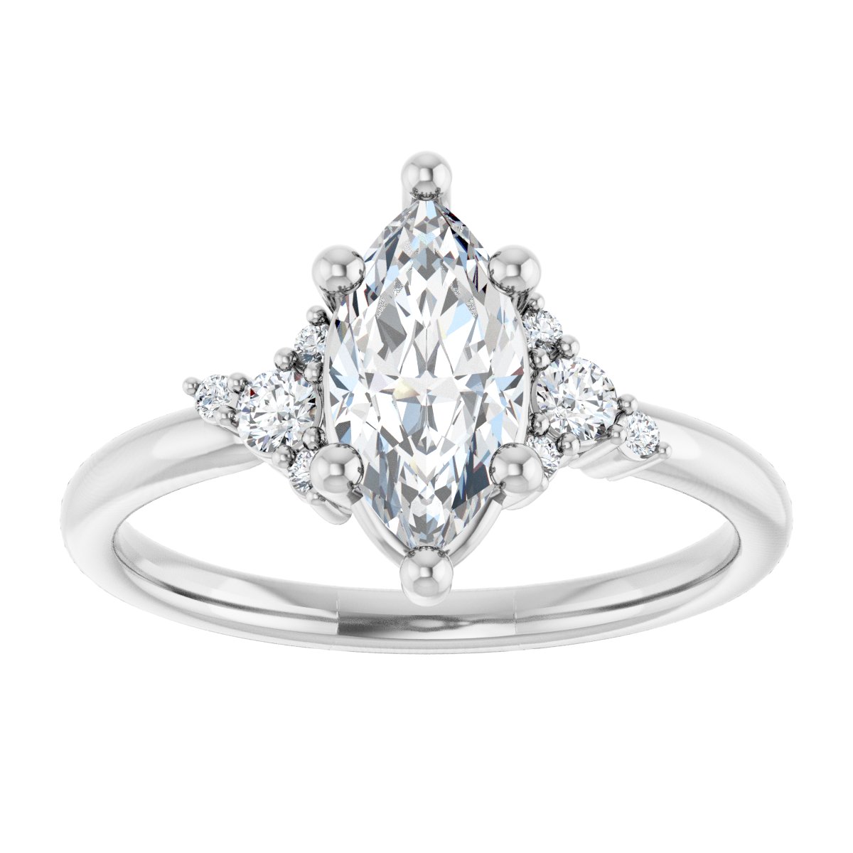 Accented Engagement Ring