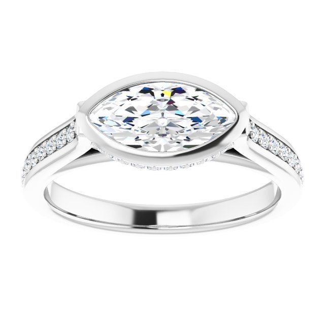 Bezel-Set Engagement Ring