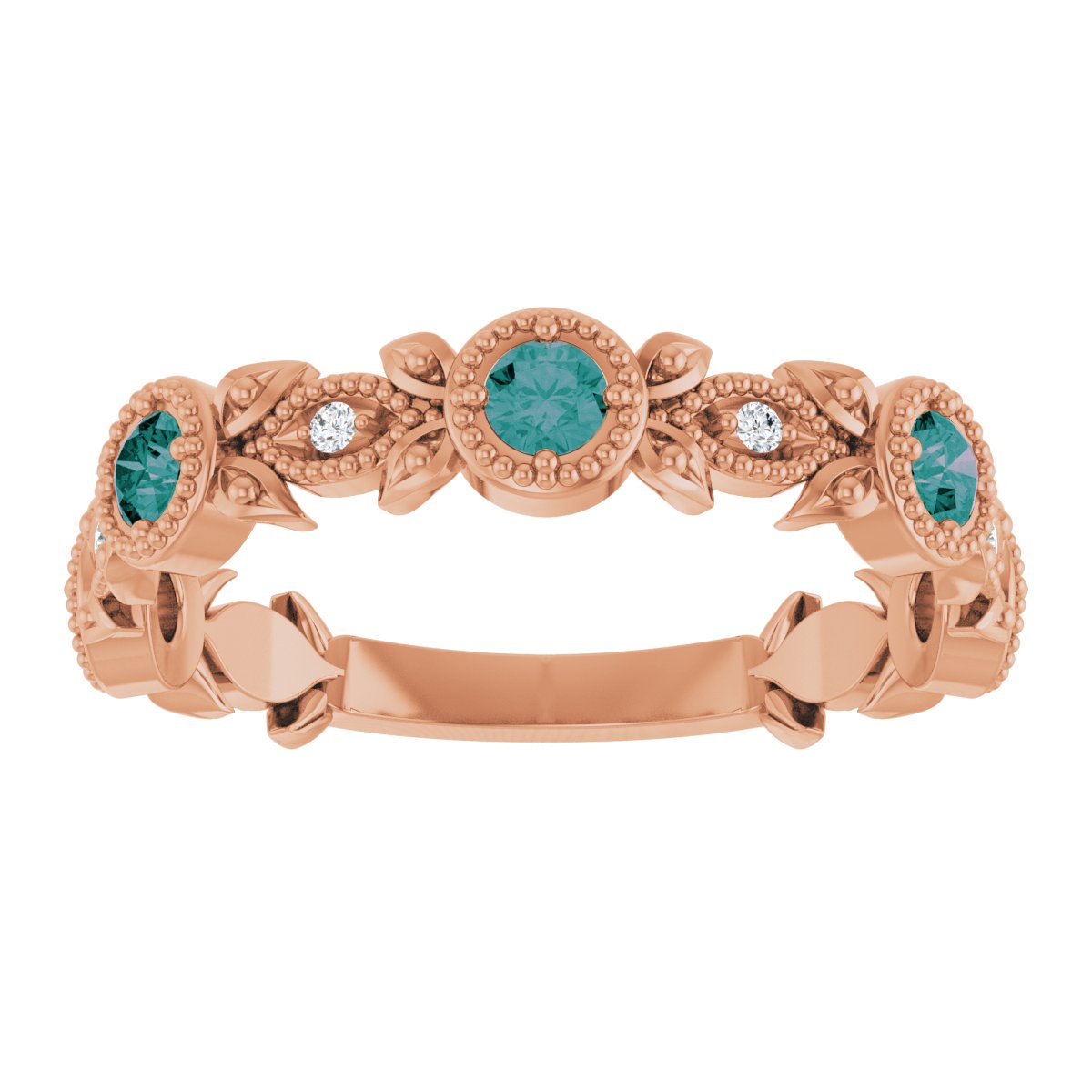 Leaf Ring -  Natural Alexandrite