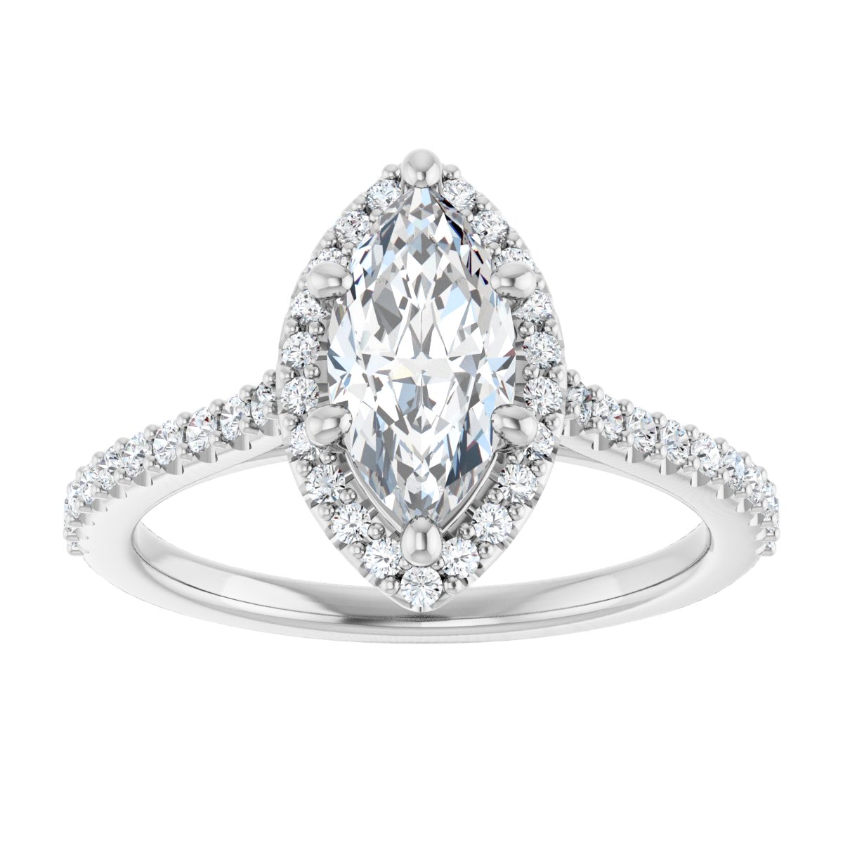 Halo-Style Engagement Ring