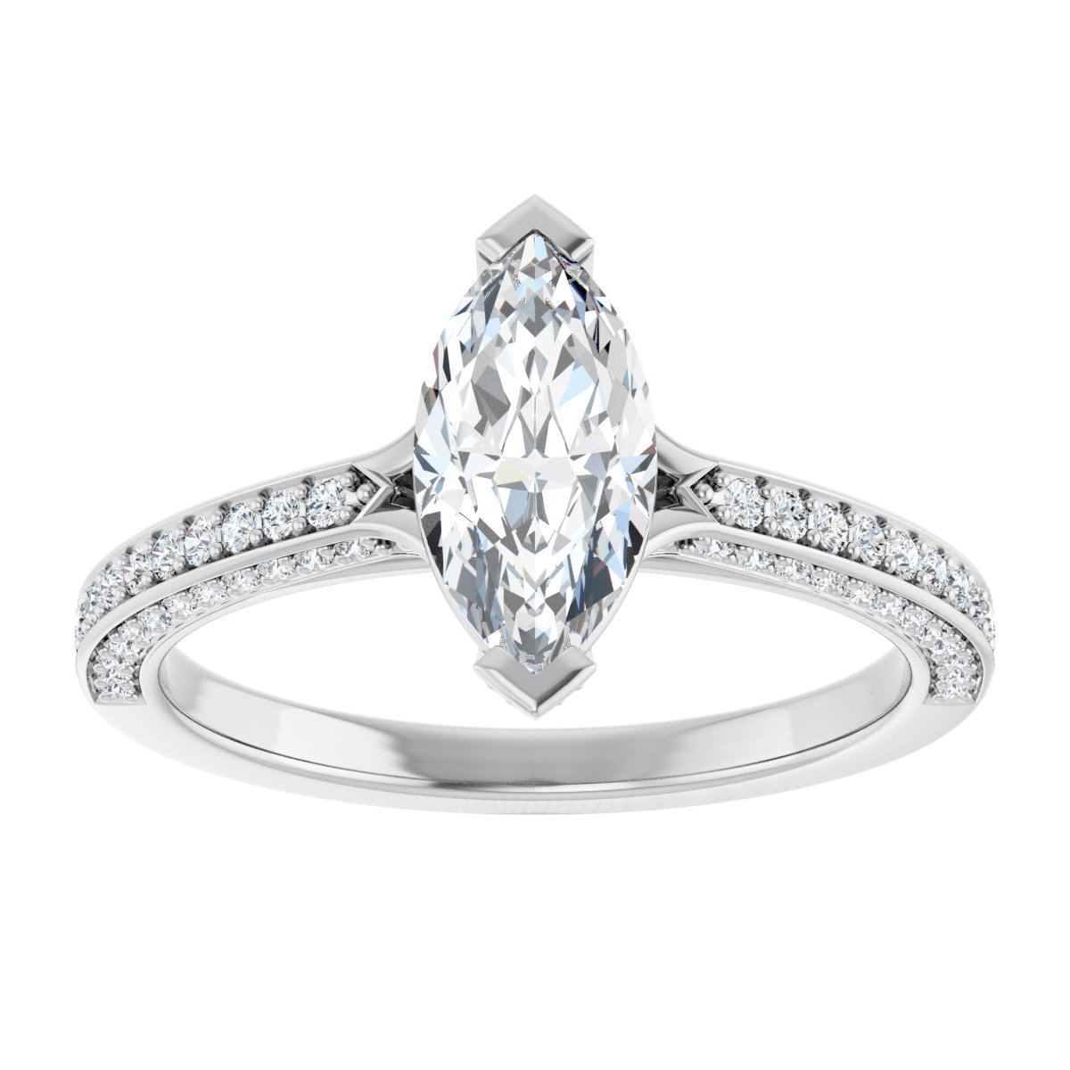 Accented Engagement Ring