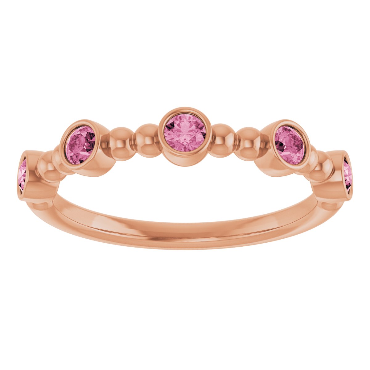Stackable Ring - Natural Pink Tourmaline