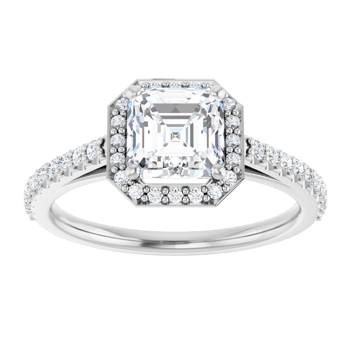 Halo-Style Engagement Ring