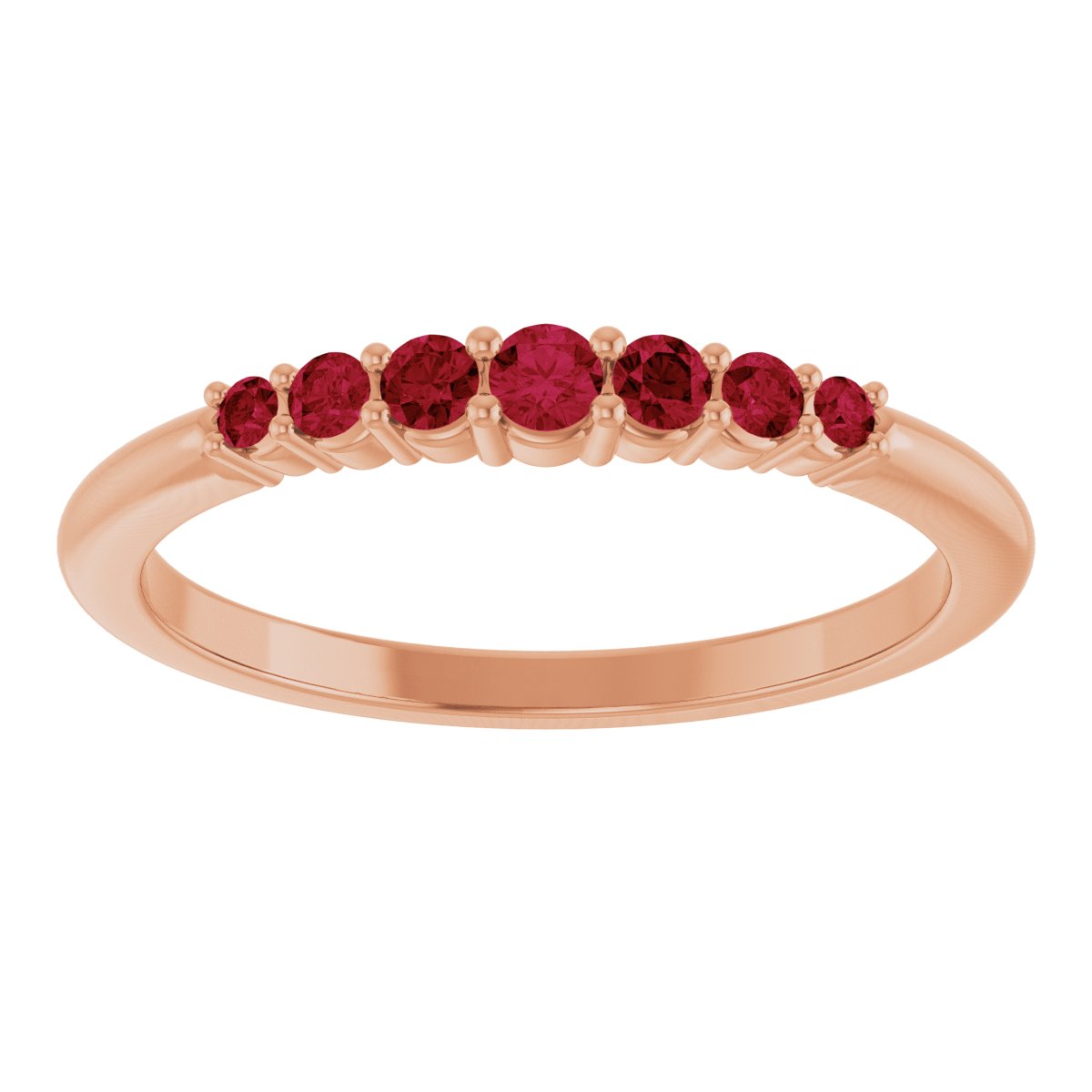 Stackable Ring -  Natural Ruby