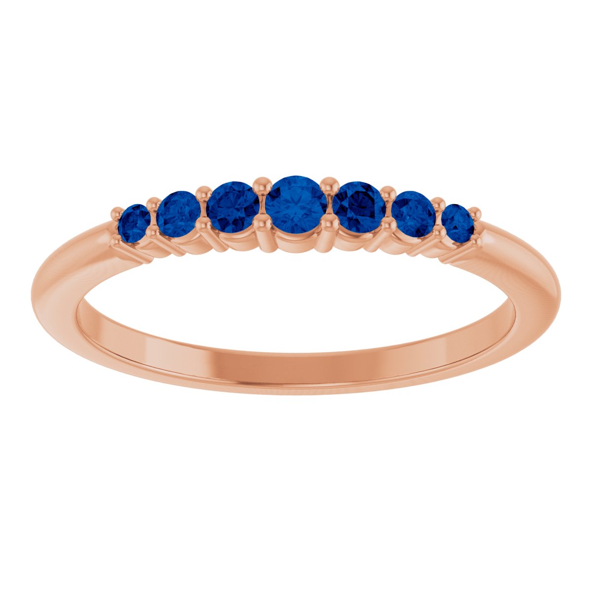 Stackable Ring - Natural Blue Sapphire