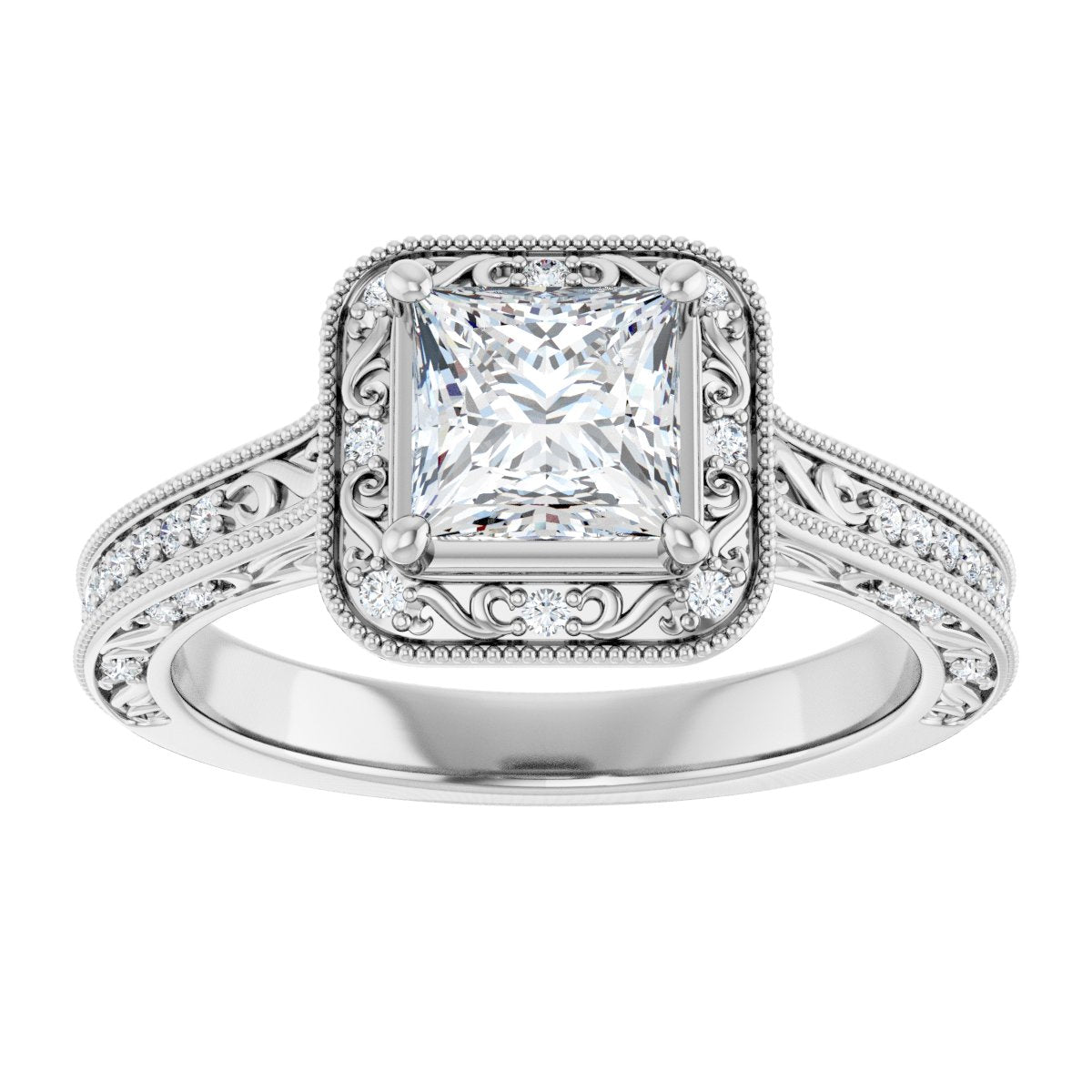 Halo-Style Engagement Ring