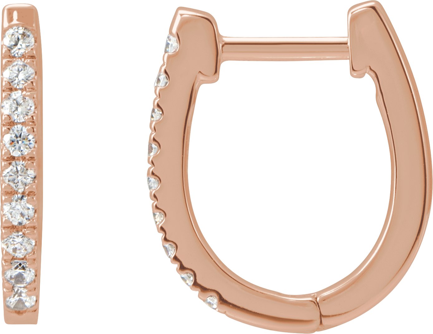 Hoop Earrings - Natural Diamond