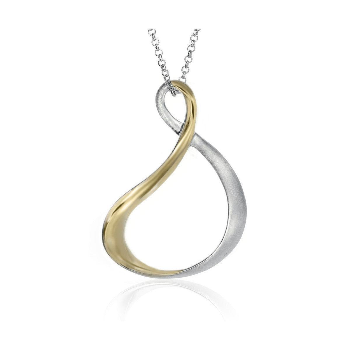 Two-Tone Silver Pendant