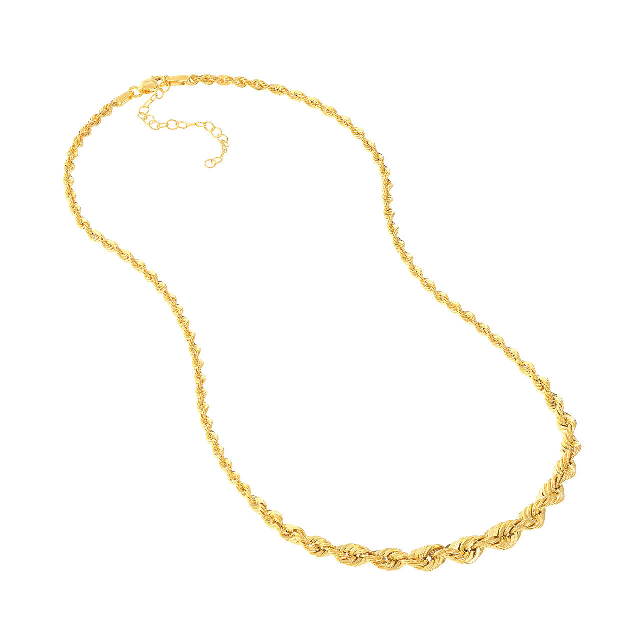 Graduated Rope Chain Necklace