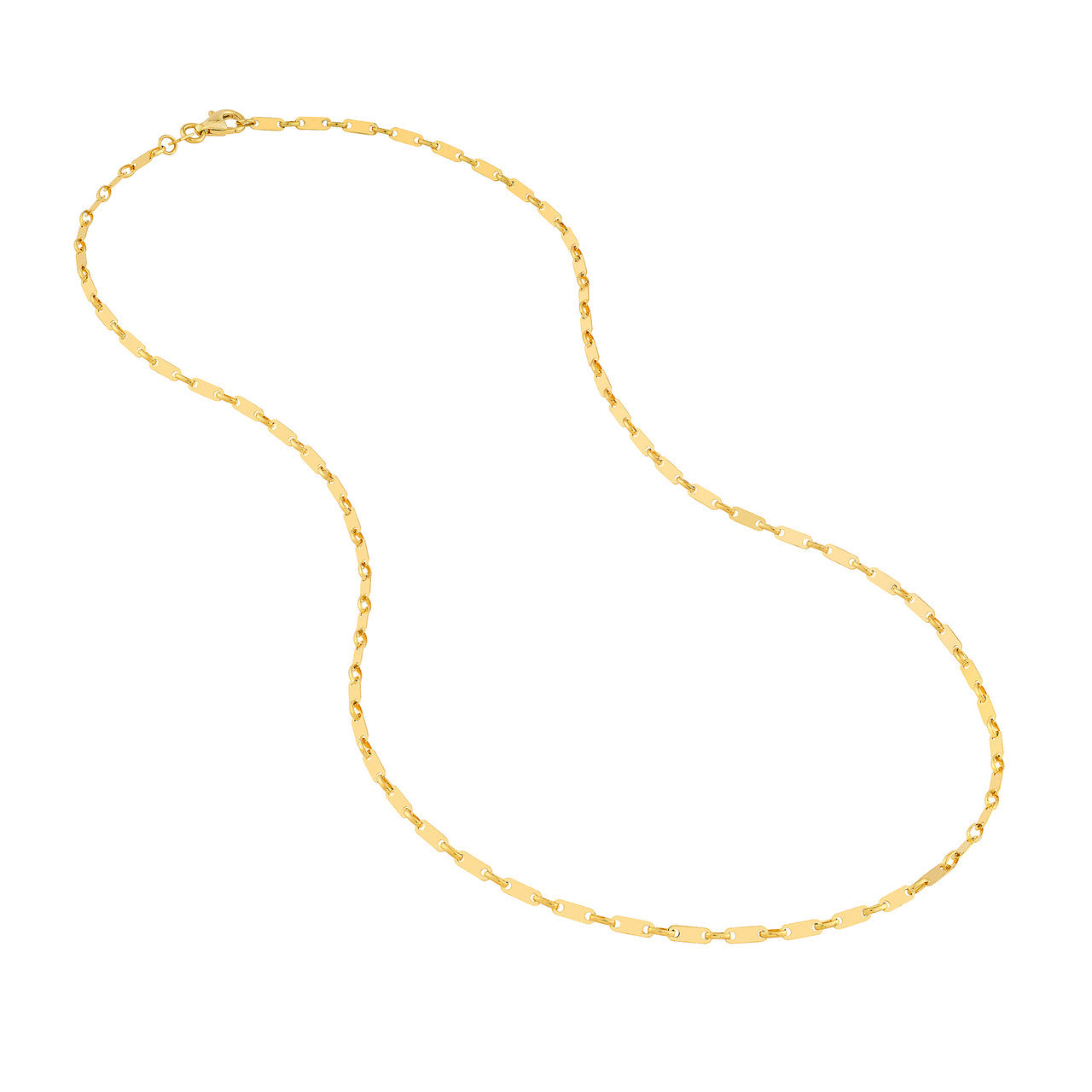 Handmade Flat Link Chain