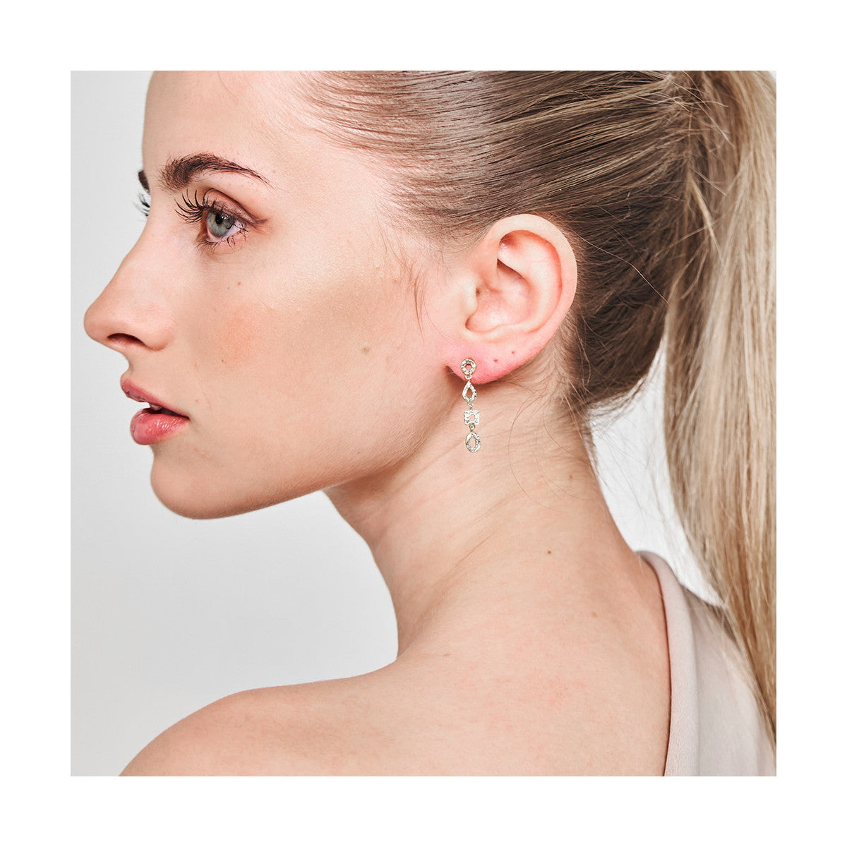 Silver Geometric Earrings