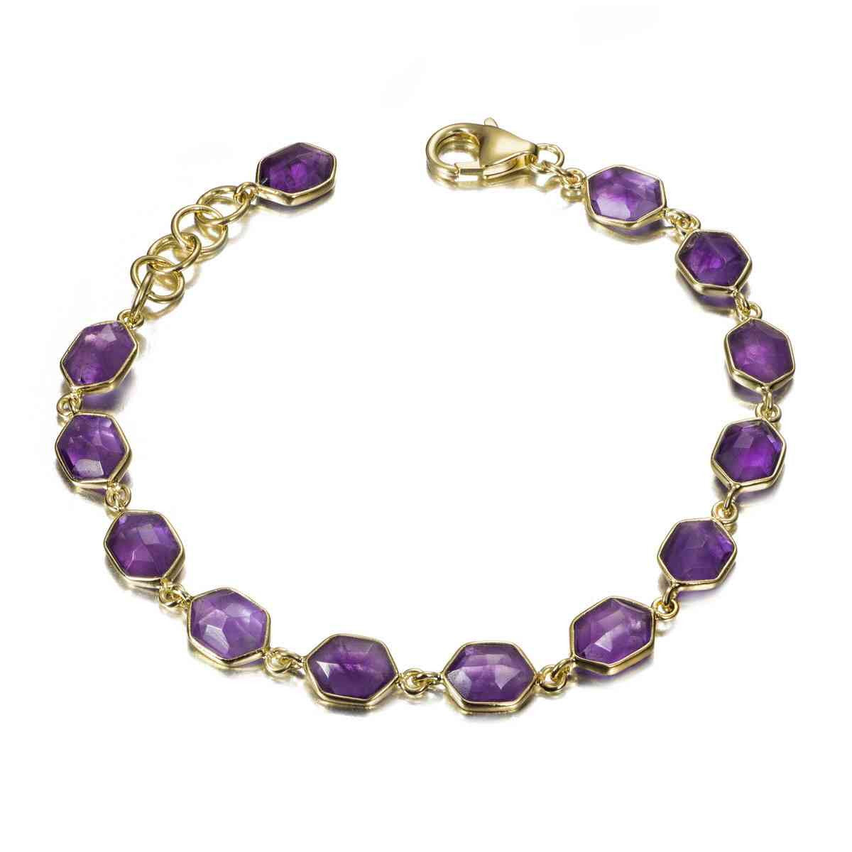 Amythyst Sterling Bracelet