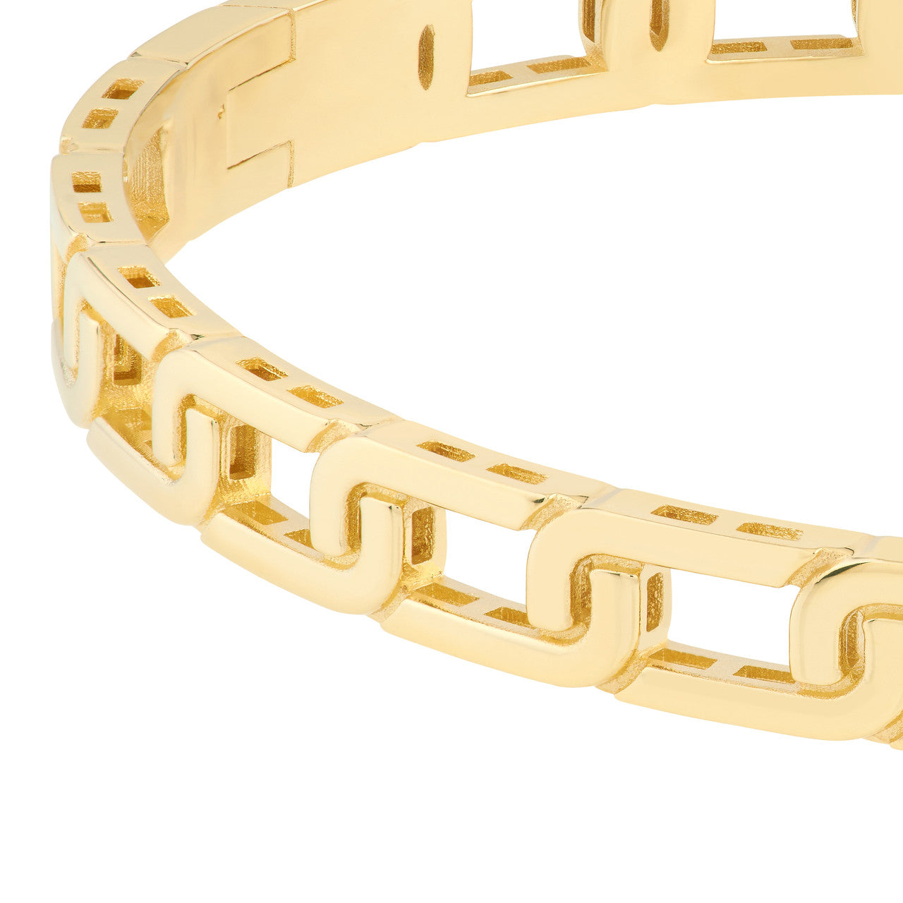 Gold Link Bangle Bracelet