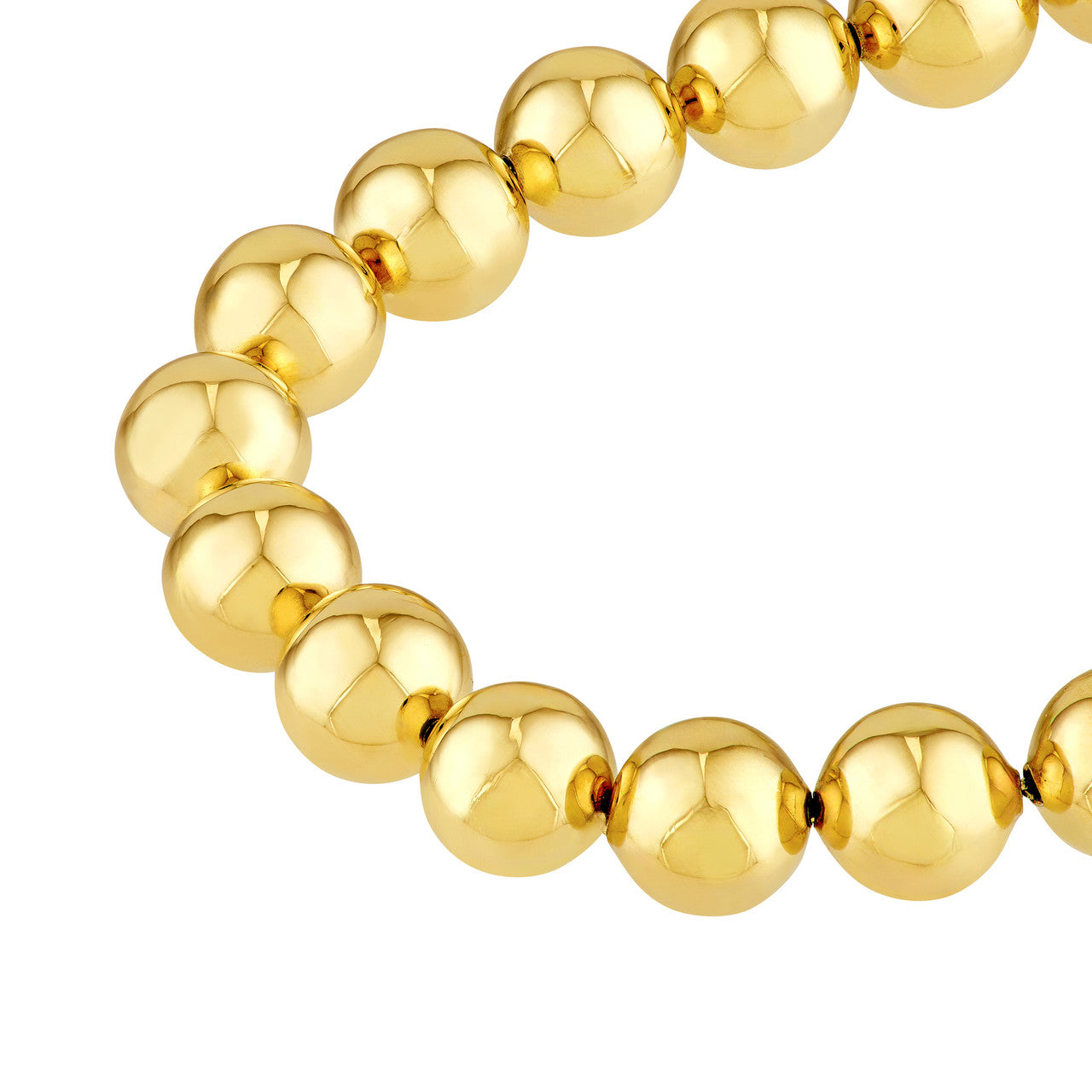Gold 6mm Beaded Bracelet
