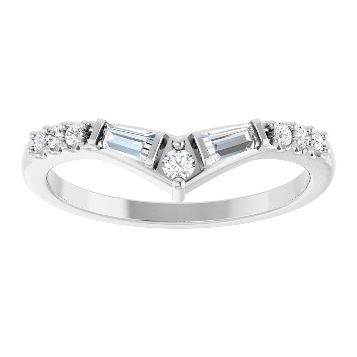 Art Deco Forever Diamond Contour Ring