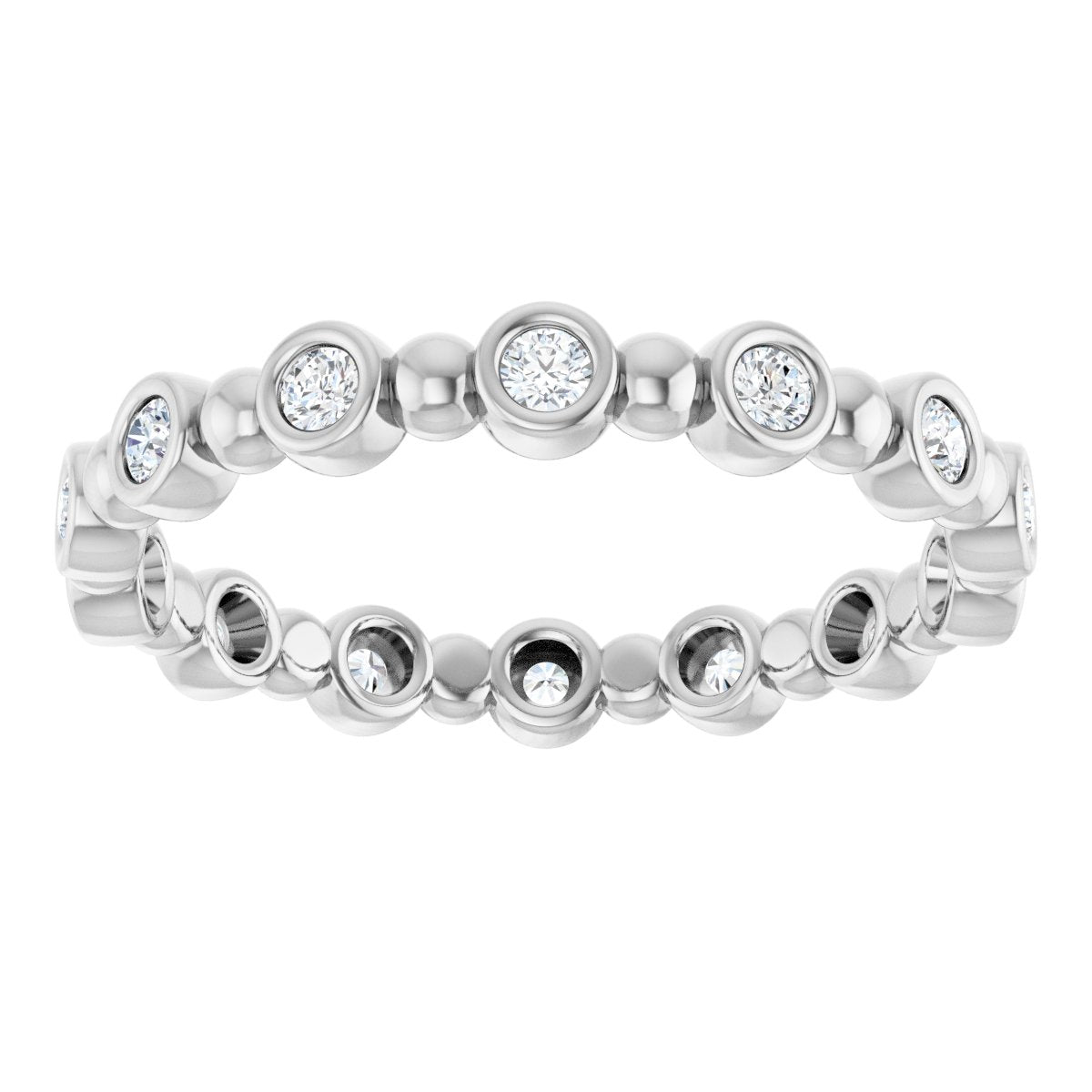 Classic Beaded Eternity Band