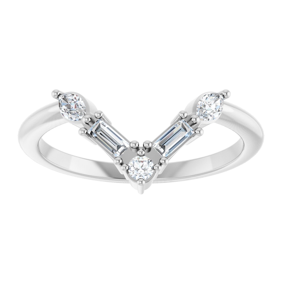 Confetti Promise Diamond Contour Ring