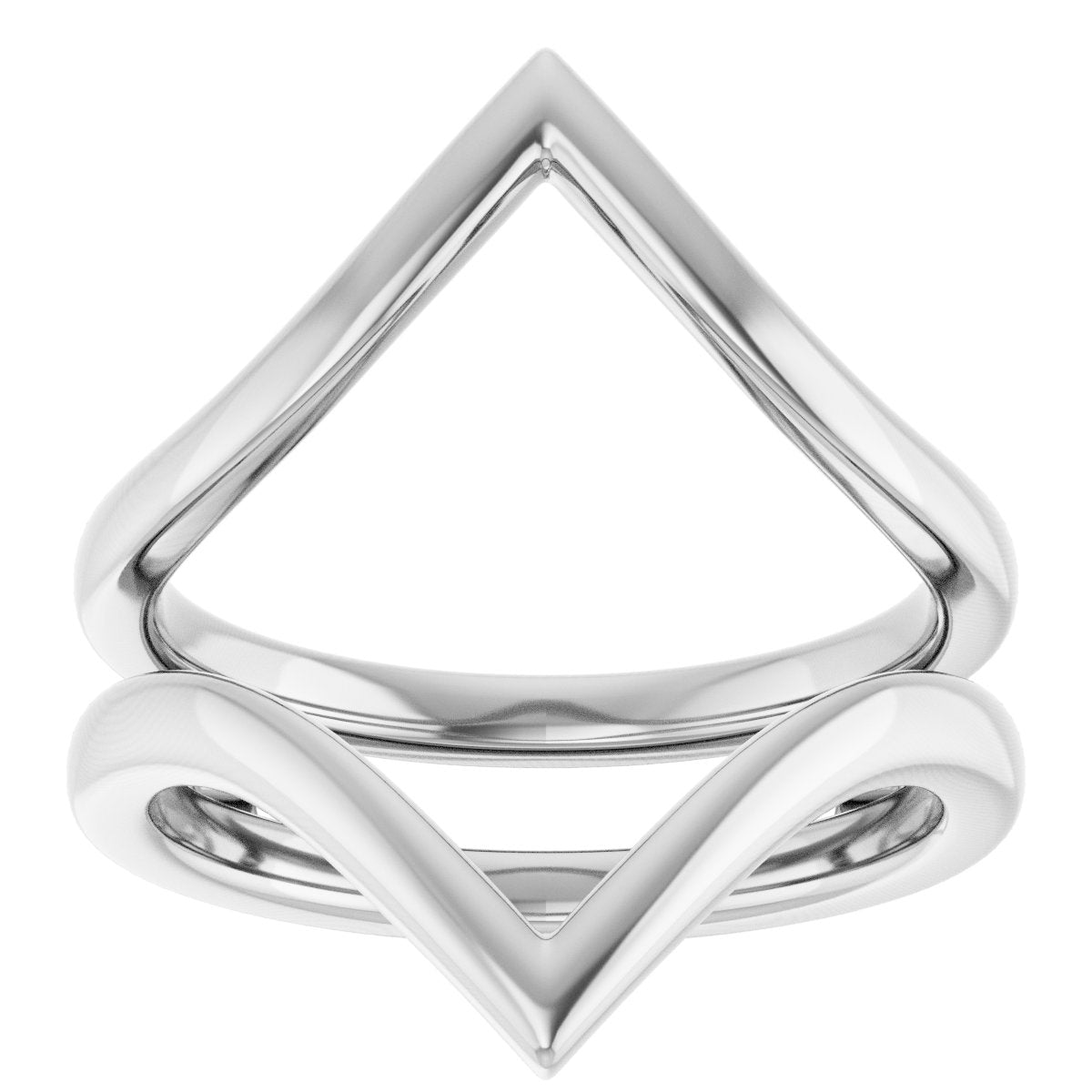 Modern Love Open V Wedding Ring