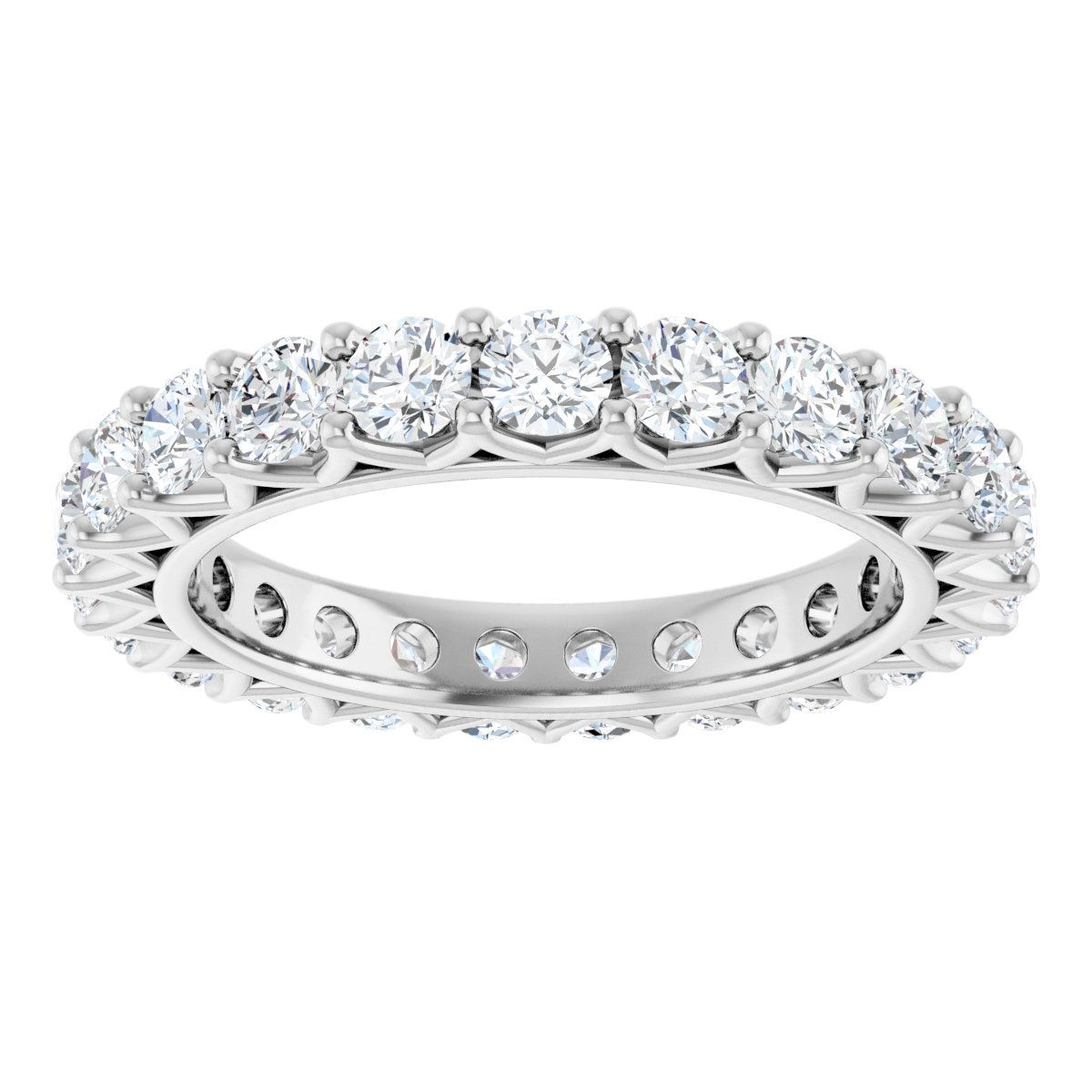 Round Crown Eternity Band