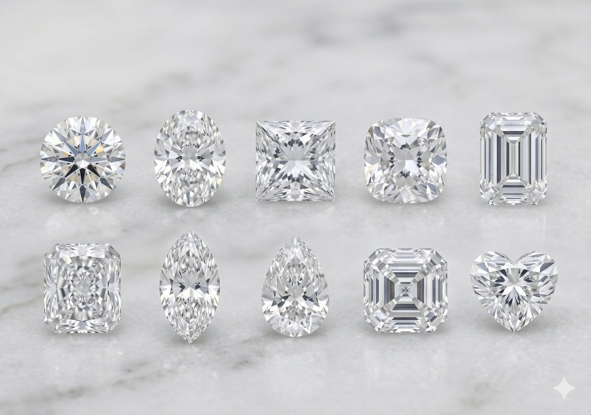 Diamond Shapes Guide: 10 Stunning Styles Explained (Round vs Oval Diam ...