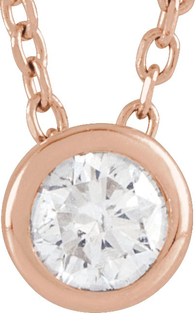 Floating Solitaire Lab-Grown Diamond Pendant