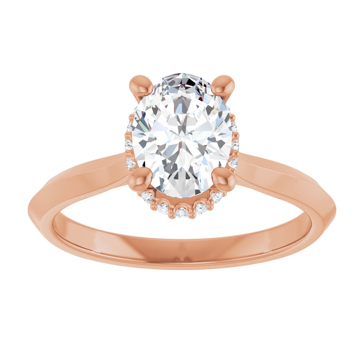 Hidden Halo-Style Engagement Ring or Band