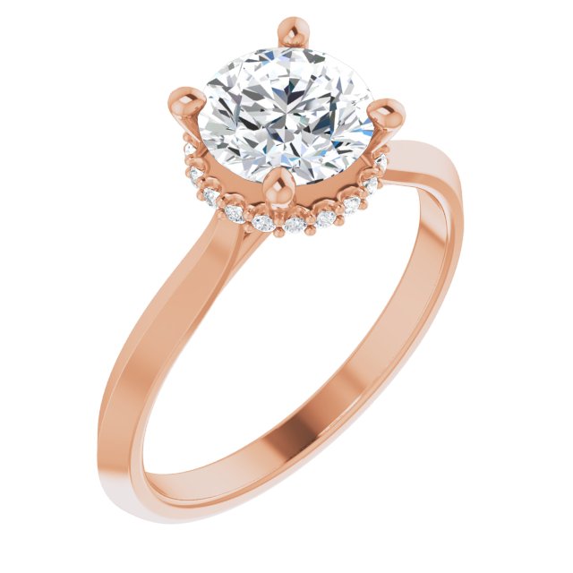 Hidden Halo-Style Engagement Ring or Band