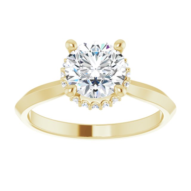 Hidden Halo-Style Engagement Ring or Band