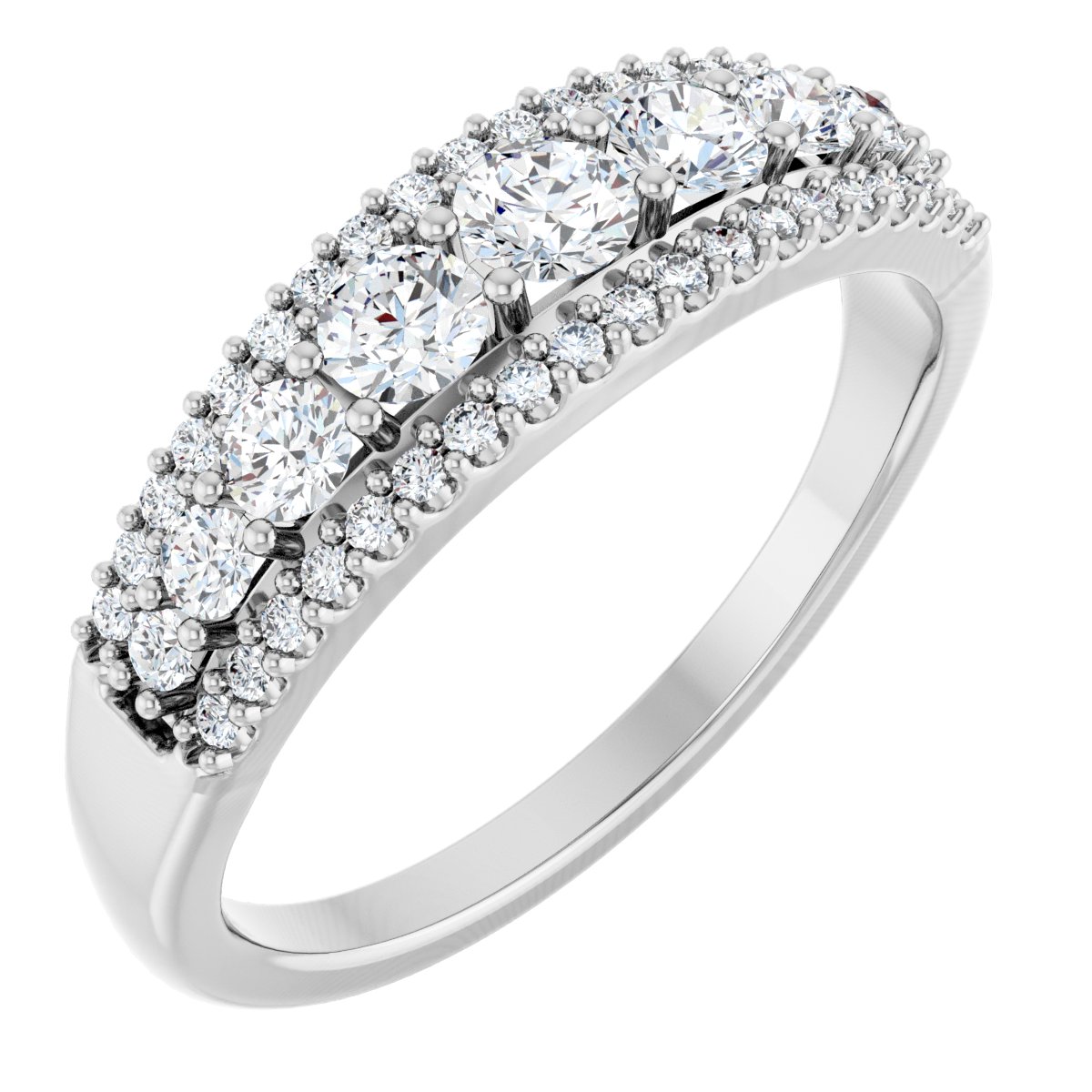 Round Diamond Wedding Ring