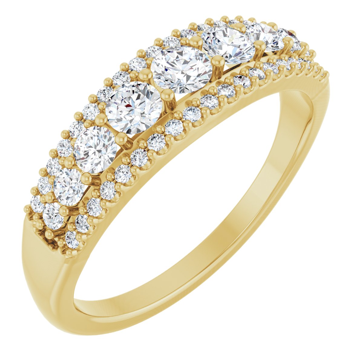 Round Diamond Wedding Ring