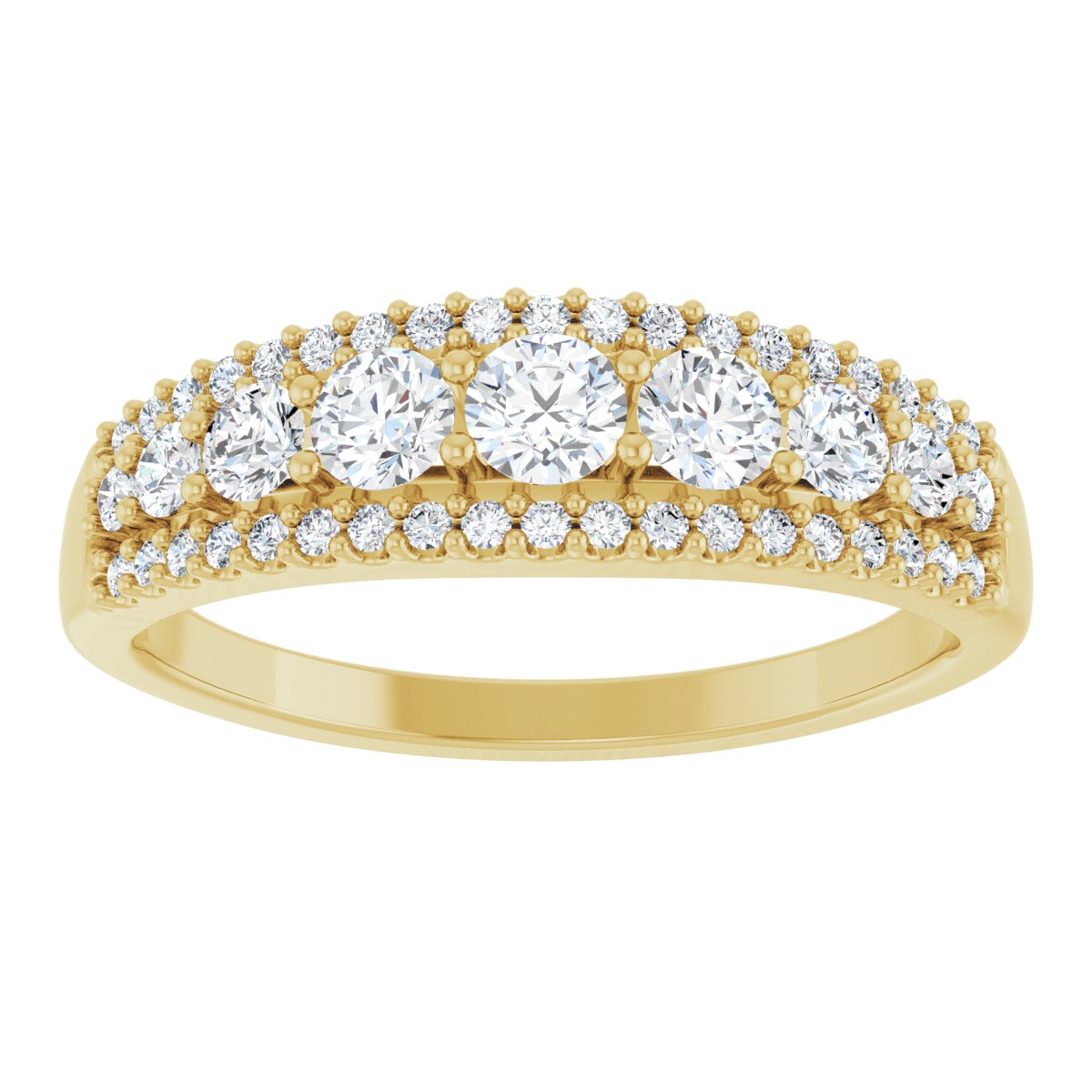 Round Diamond Wedding Ring