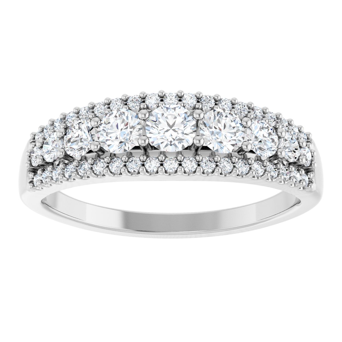 Round Diamond Wedding Ring