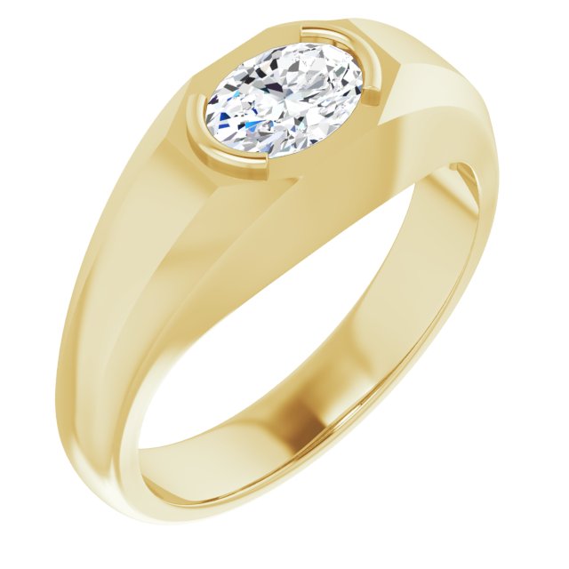 Accented Band - Oval