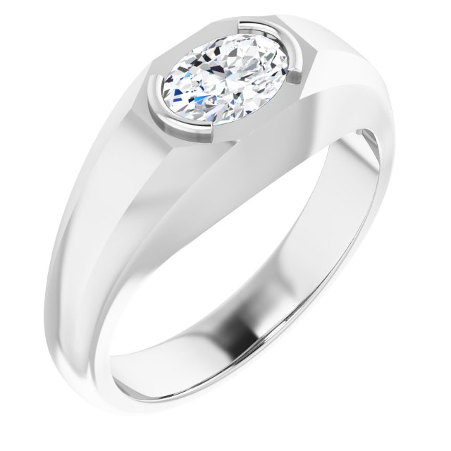 Accented Band - Oval