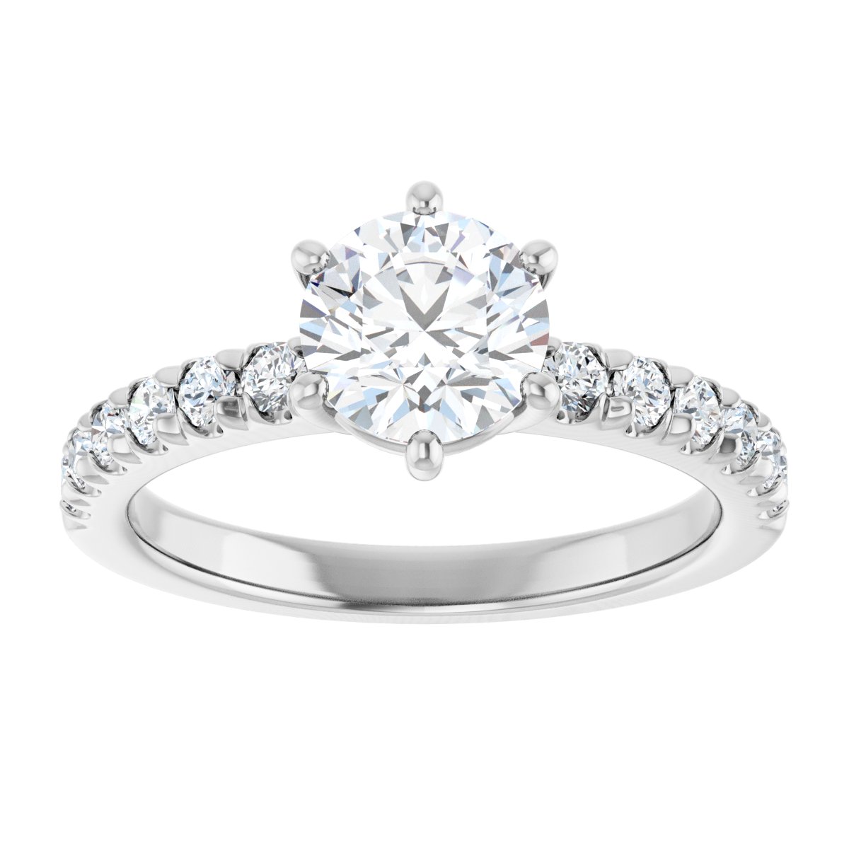 Accented Engagement Ring