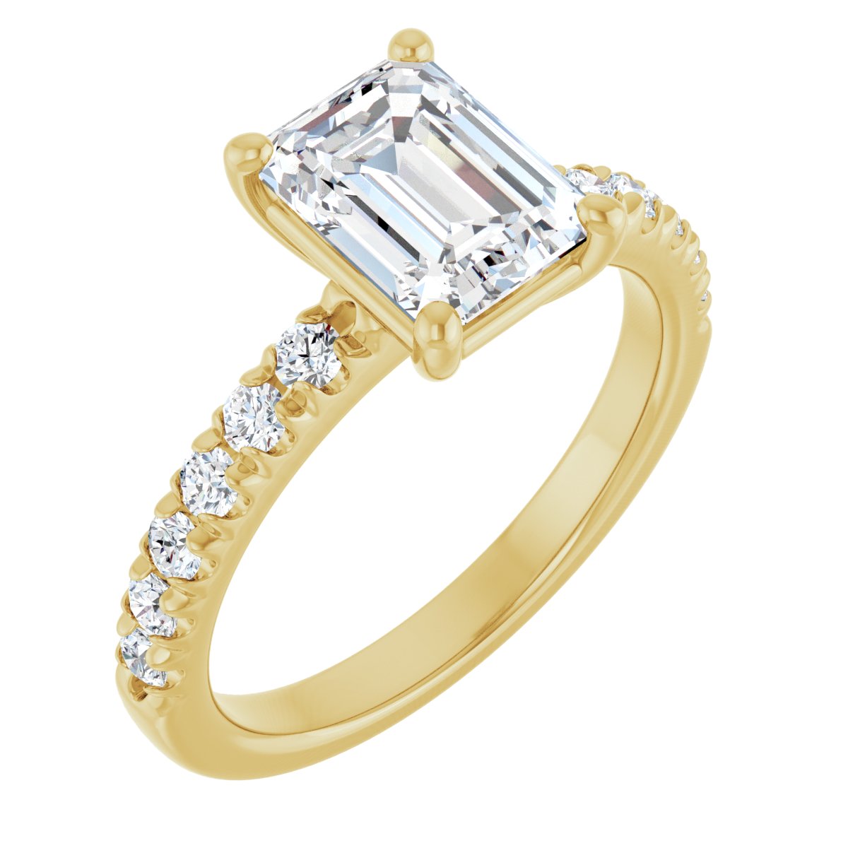Accented Engagement Ring
