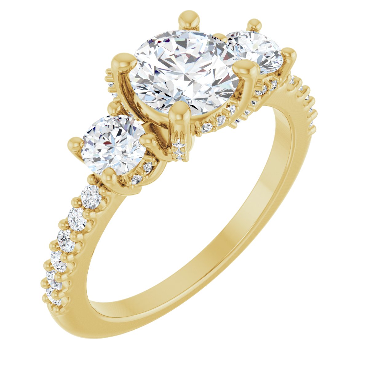 Three-Stone Engagement Ring or Band