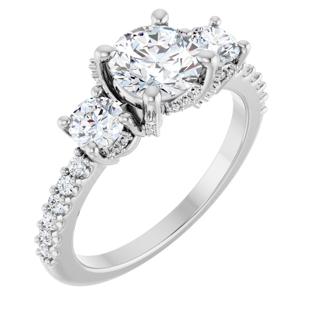 Three-Stone Engagement Ring or Band