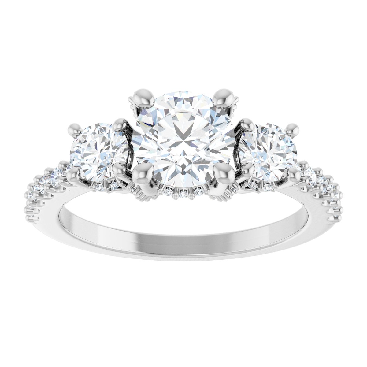 Three-Stone Engagement Ring or Band