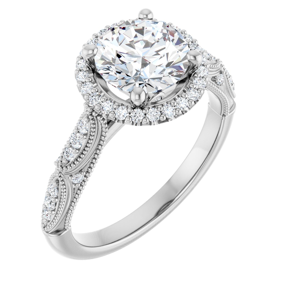 Halo-Style Engagement Ring