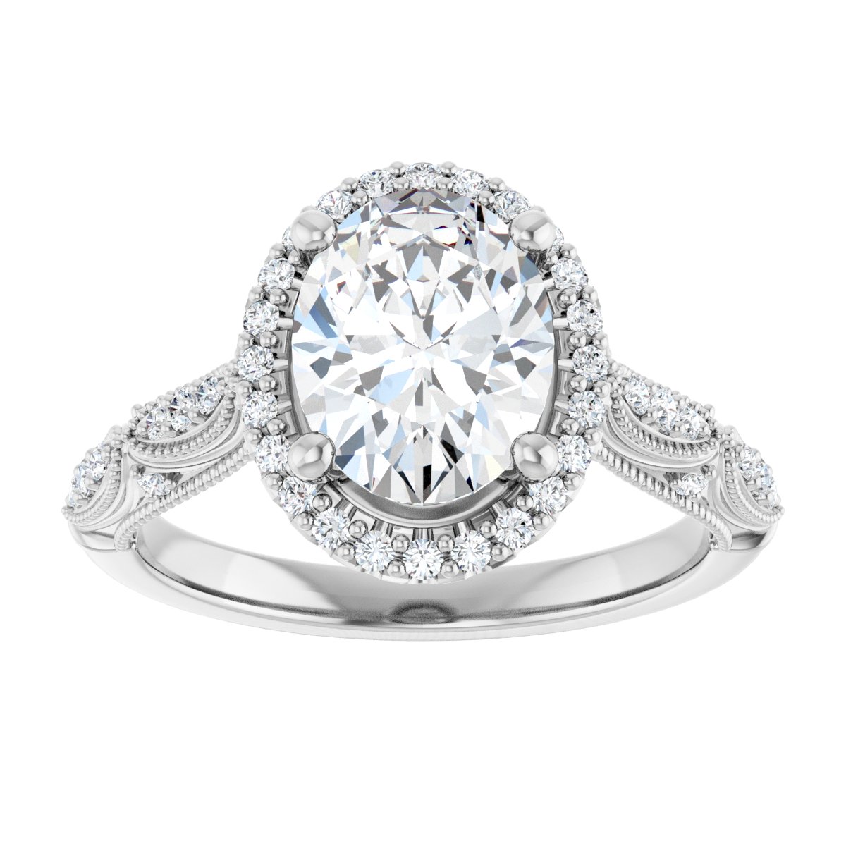 Halo-Style Engagement Ring