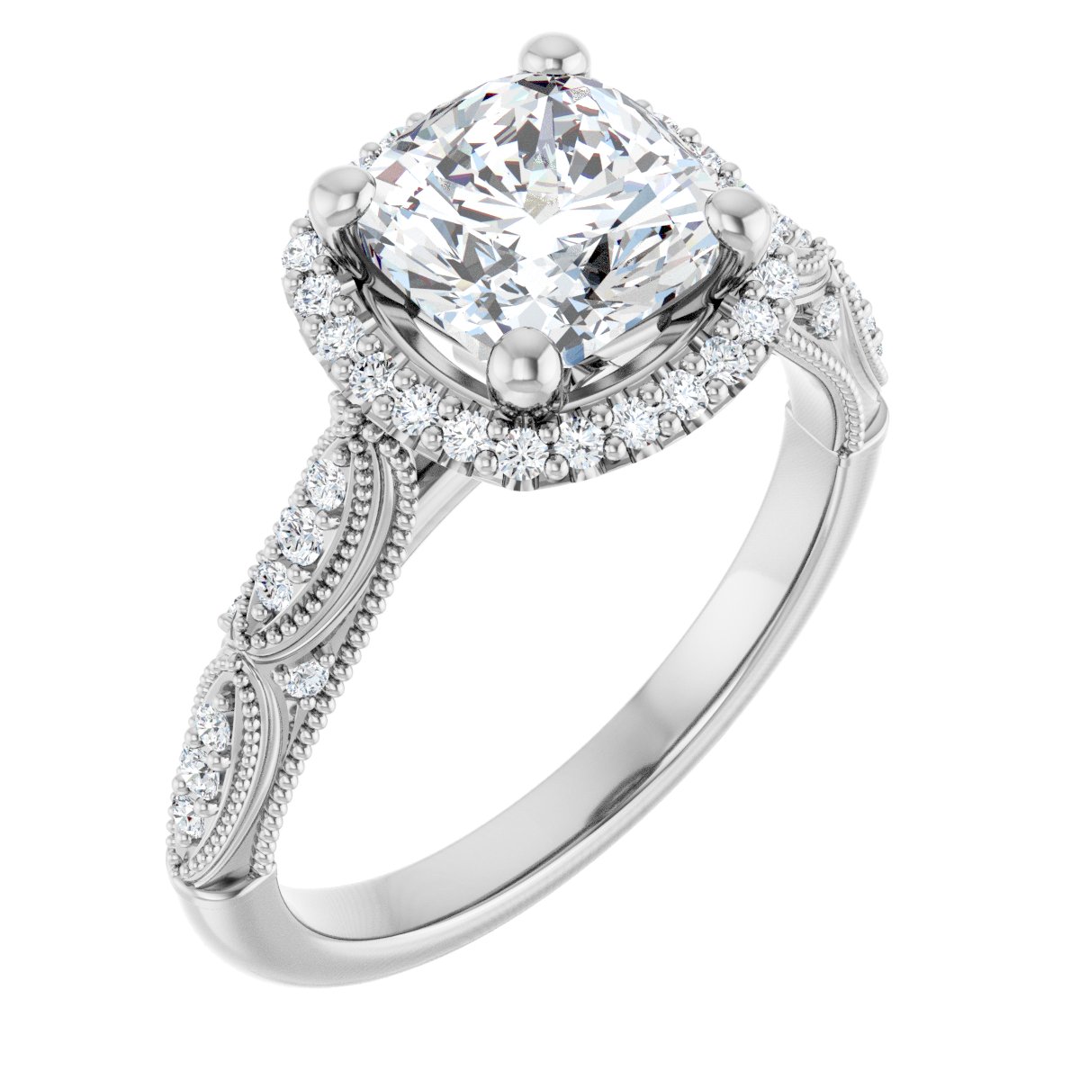 Halo-Style Engagement Ring