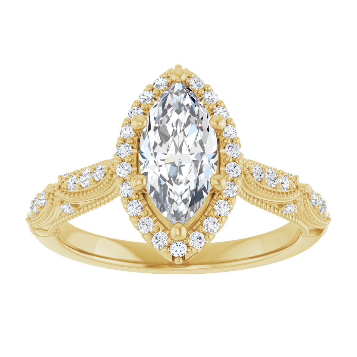 Halo-Style Engagement Ring