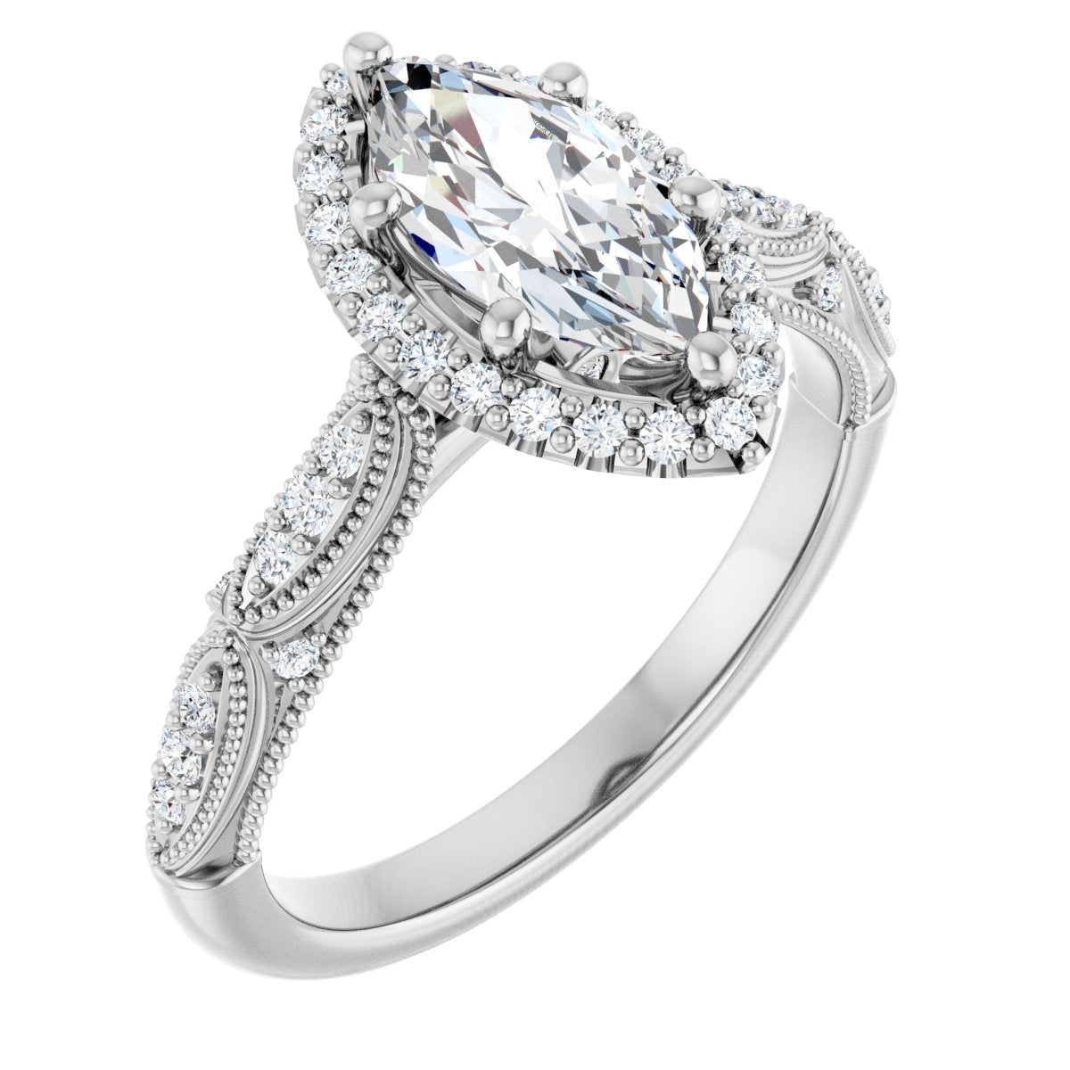 Halo-Style Engagement Ring