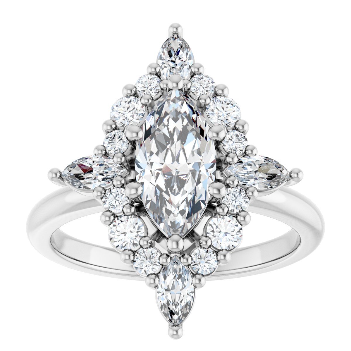 Halo-Style Engagement Ring