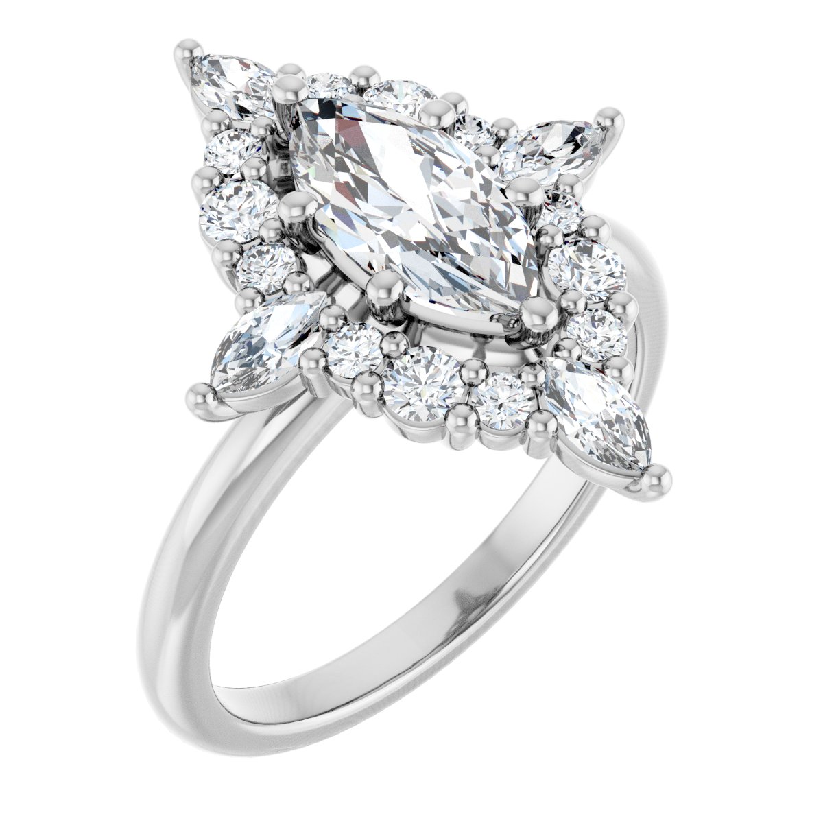 Halo-Style Engagement Ring