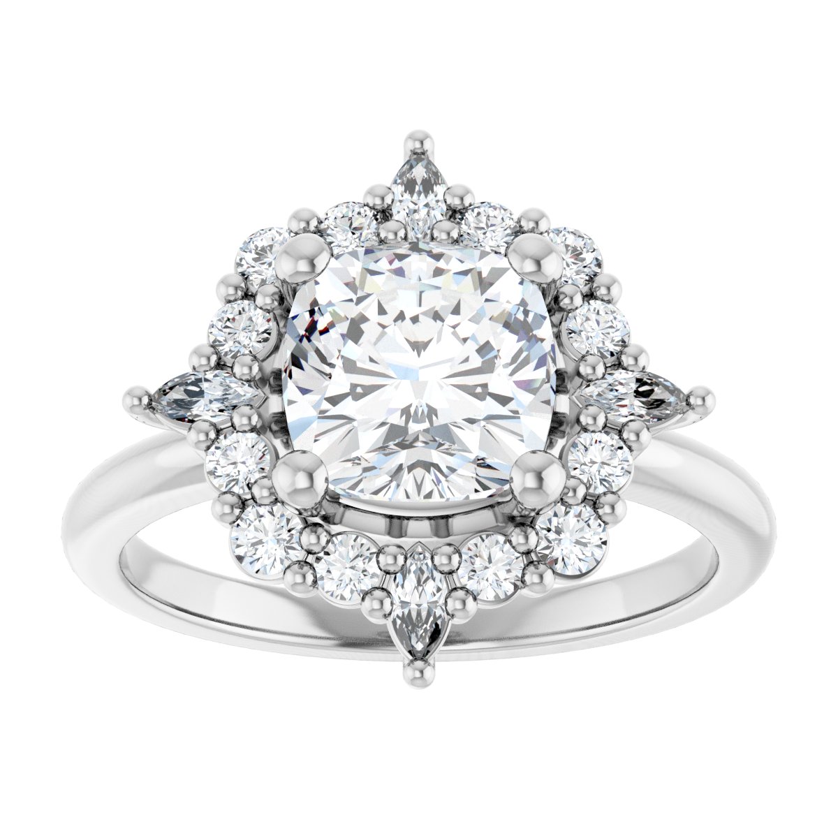 Halo-Style Engagement Ring