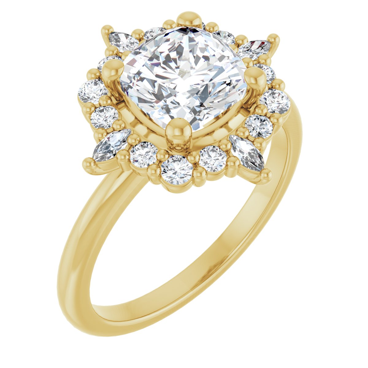 Halo-Style Engagement Ring